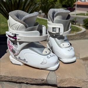 De Belle Kids Winter Boots - White and Gray